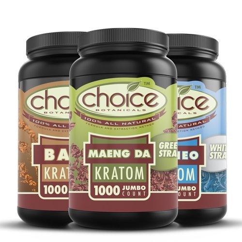 Choice Botanicals 1000 Count Jumbo Kratom Capsules - Choice Botanicals